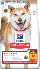 Hill's Science Plan Canine Adult Medium No Grain Chicken 14 kg + DOPRAVA ZDARMA