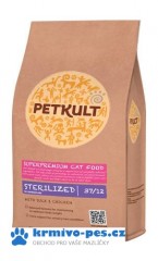 PETKULT cat STERILIZED 7kg + Cat Crunchy Snack Chicken & Marigold 50g + doprava zdarma