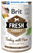 Brit Fresh konzerva Turkey with Peas 400g
