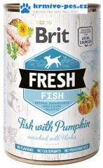 Brit Fresh konzerva Fish with Pumpkin 400g