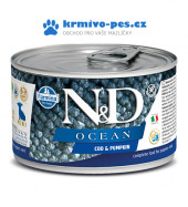 N&D DOG OCEAN konzerva Puppy Codfish & Pumpkin Mini 140g