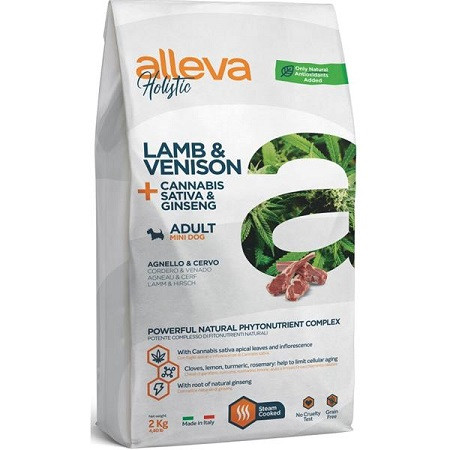 ALLEVA HOLISTIC Dog Dry Adult Lamb&Venison Mini 2kg