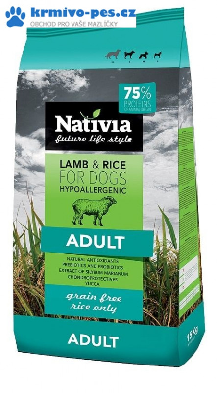 Nativia Dog Lamb&Rice 15kg