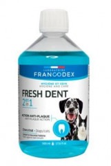 Francodex Fresh Dent ústní voda pro kočky a psy 500ml