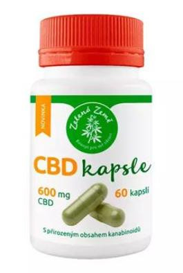 Zelená Země CBD kapsle 600 mg 60 ks