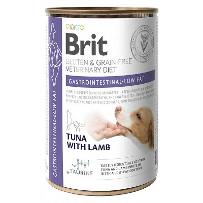 Brit VD Dog konz. Gastrointestinal Low Fat Gluten&Grein free 400 g