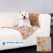 Deka pro psy LASLO s tlapičkami béžová 100x70cm TR