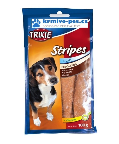 Trixie STRIPES light drůbeží pro psy 10ks 100g