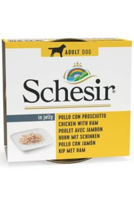 Schesir Dog konz. Adult kuře/šunka 150g