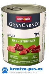 Animonda GRANCARNO konz. adult hovězí/kachní srdce 800g