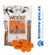 WOOLF pochoutka large chicken, pumpkin, oats bone 100g