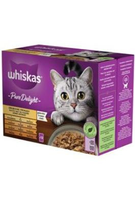 Whiskas kaps. Pure Delight drůbeží výběr v želé 12x85g