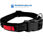 Obojek reflexní large Kong černý