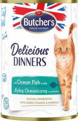 Butcher's Cat Delicious mořské ryby v želé konzerva 400g
