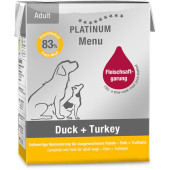 Platinum Dog Menu Duck + Turkey 185g