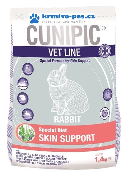 Cunipic VetLine Rabbit Skin support 1,4 kg