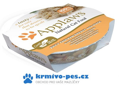 Applaws cat šťavnaté kuře kachna 60 g