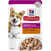 Hill's Science Plan Canine Adult Small & Mini Chicken stew kapsička 12x80g