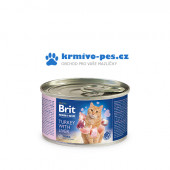 Brit Premium Cat by Nature konzerva Turkey&Liver 200g