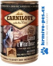 Carnilove Wild Meat Lamb & Wild Boar 400g