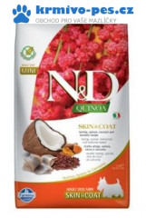 N&D Quinoa DOG Skin & Coat Herring &Coconut Mini 2,5kg