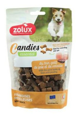 Pochoutka pes CANDIES kostičky drůbež,játra 150g Zolux