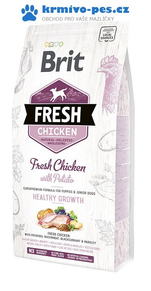 BRIT Fresh Chicken with Potato Puppy Healthy Growth 2,5 kg