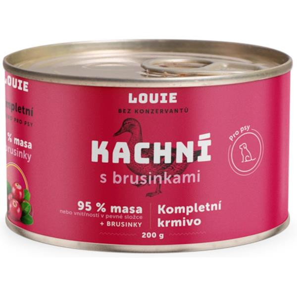 Louie pro psy kachní s brusinkami a vit. 0,2 kg