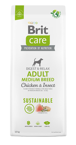 Brit Care Dog Sustainable Adult Medium Breed 1kg