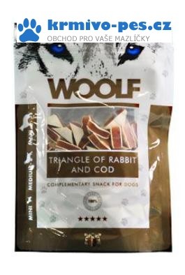 WOOLF pochoutka Rabbit and Cod Triangle 100g