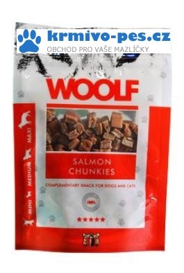 WOOLF pochoutka salmon chunkies 100g