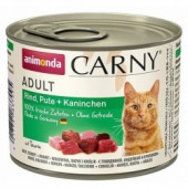 Animonda konz. kočka Adult hovězí/krůta/králík 200g