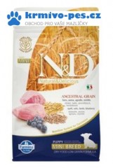 N&D LG DOG Puppy Mini Lamb & Blueberry 800g