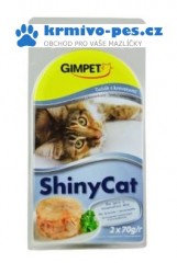 Gimpet kočka konz. ShinyCat tuňák/krevety 2x70g