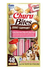 Inaba Churu Bites Joint Support dog snack kuře a losos 4 x 12 g