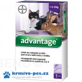 Advantage pro velké kočky a králíky nad 4kg 80mg 1x0,8ml