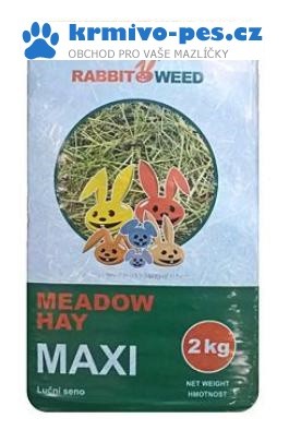 Seno luční Maxi RabbitWeed 2kg 100 l