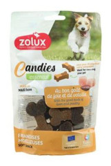 Pochoutka pes CANDIES Max kost drůbež, játra 150g Zolux