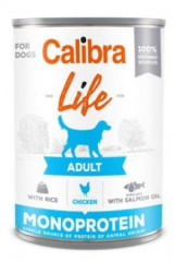 Calibra Dog Life konzerva Adult Chicken with rice 400g