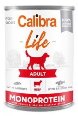 Calibra Dog Life konzerva Adult Beef with carrots 400g