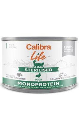 Calibra Cat Life konz.Sterilised Duck 200g