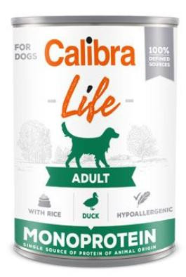 Calibra Dog Life konz.Adult Duck with rice 400g