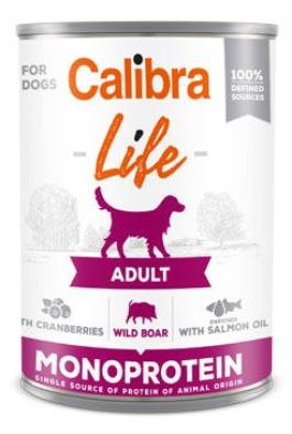 Calibra Dog Life konz.Adult Wild boar with cran. 400g