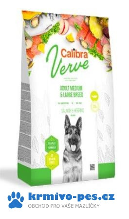 Calibra Dog Verve GF Adult M&L Salmon&Herring 12kg