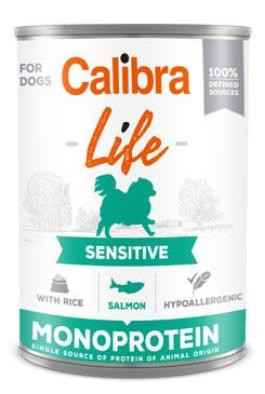 Calibra Dog Life konz.Sensitive Salmon with rice 400g