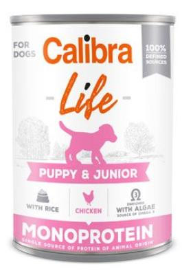 Calibra Dog Life konz.Puppy&Junior Chicken&rice 400g