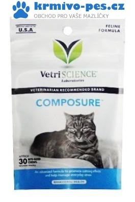 VetriScience Composure na uklidnění kočky 30tablet