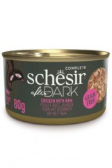 Schesir Cat konzerva After Dark Wholefood kuře/šunka 80g