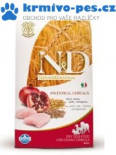 N&D LG DOG Adult Mini Chicken & Pomegranate 7kg