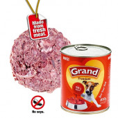 GRAND konz. pes hovězí 850g